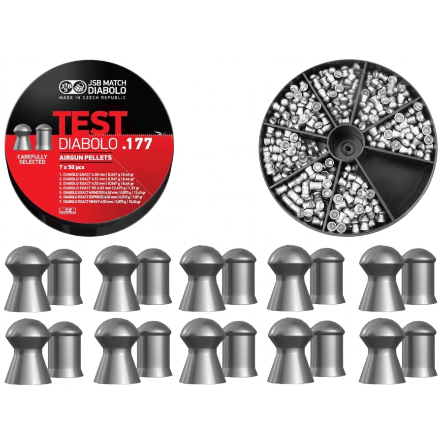 Śrut diabolo JSB Exact Test 4,5 mm 7x50 szt.