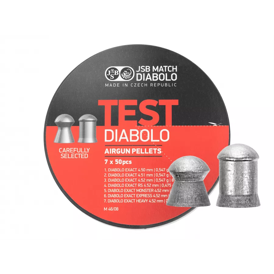 Śrut diabolo JSB Exact Test 4,5 mm 7x50 szt.