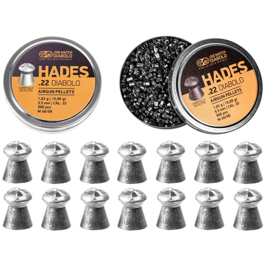 Śrut diabolo JSB Hades 5,5 mm 500 szt.