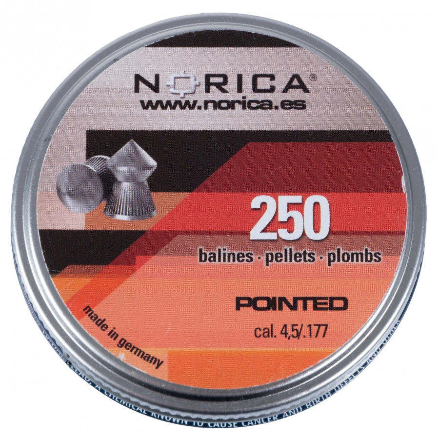 Norica Pointed 4,5 mm 250 szt.