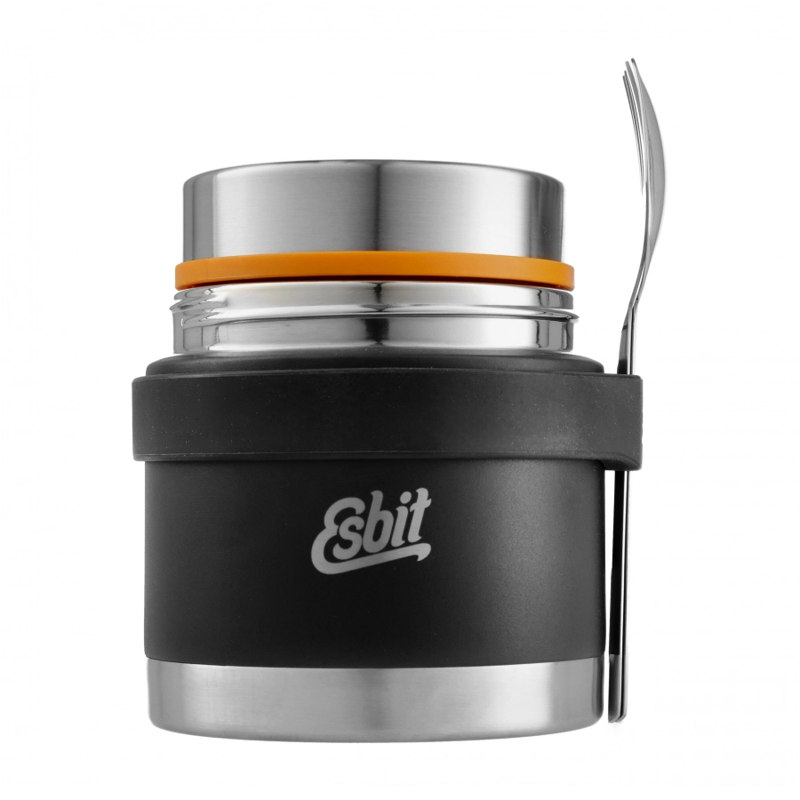Termos Esbit Classic Food Jug 0,5 l czarny z zestawem sztućców