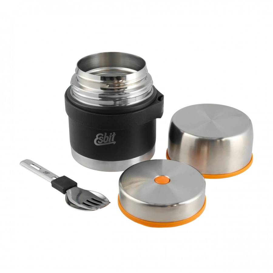 Termos Esbit Classic Food Jug 0,5 l czarny z zestawem sztućców