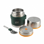 Esbit Classic Food Jug 0,5 l Forest Green z zestawem sztućców