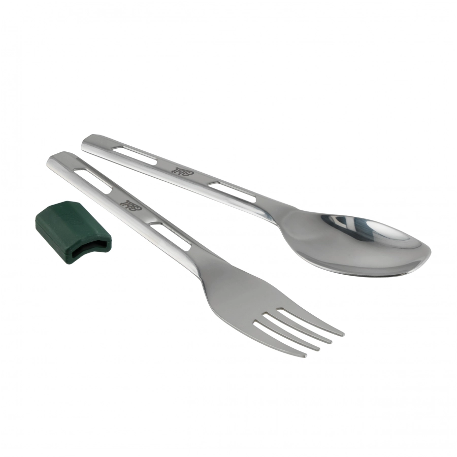Esbit Classic Food Jug 0,5 l Forest Green z zestawem sztućców