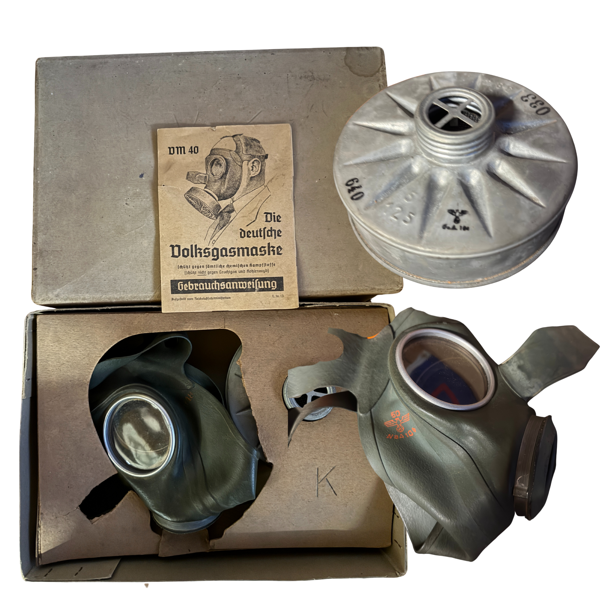 Maska Volkgasmaske VM40 - ZESTAW