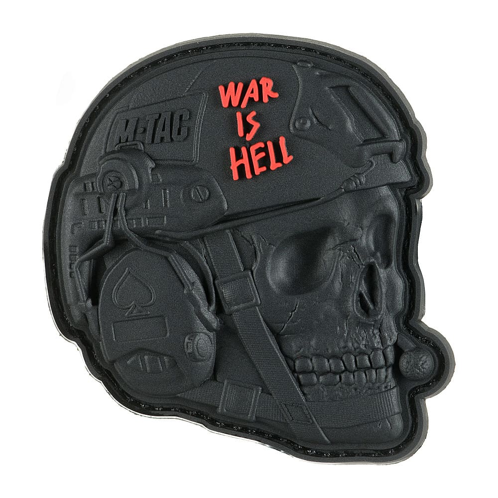 Naszywka 3D M-Tac Morale Patch War Is Hell Black