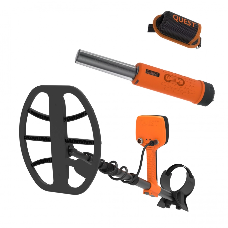 Quest Metal Detectors V80 + Xpointer Max z kaburą